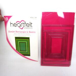 Heartfelt Creations Eyelet Rectangle & Basics Craft Dies HCD2-7189 Frame
